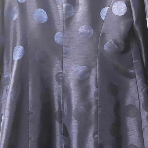 NWT Danillo Blue Polka Dot Formal Party Cocktail Two-Piece Dress Suit Set  8 - Picture 5 of 15